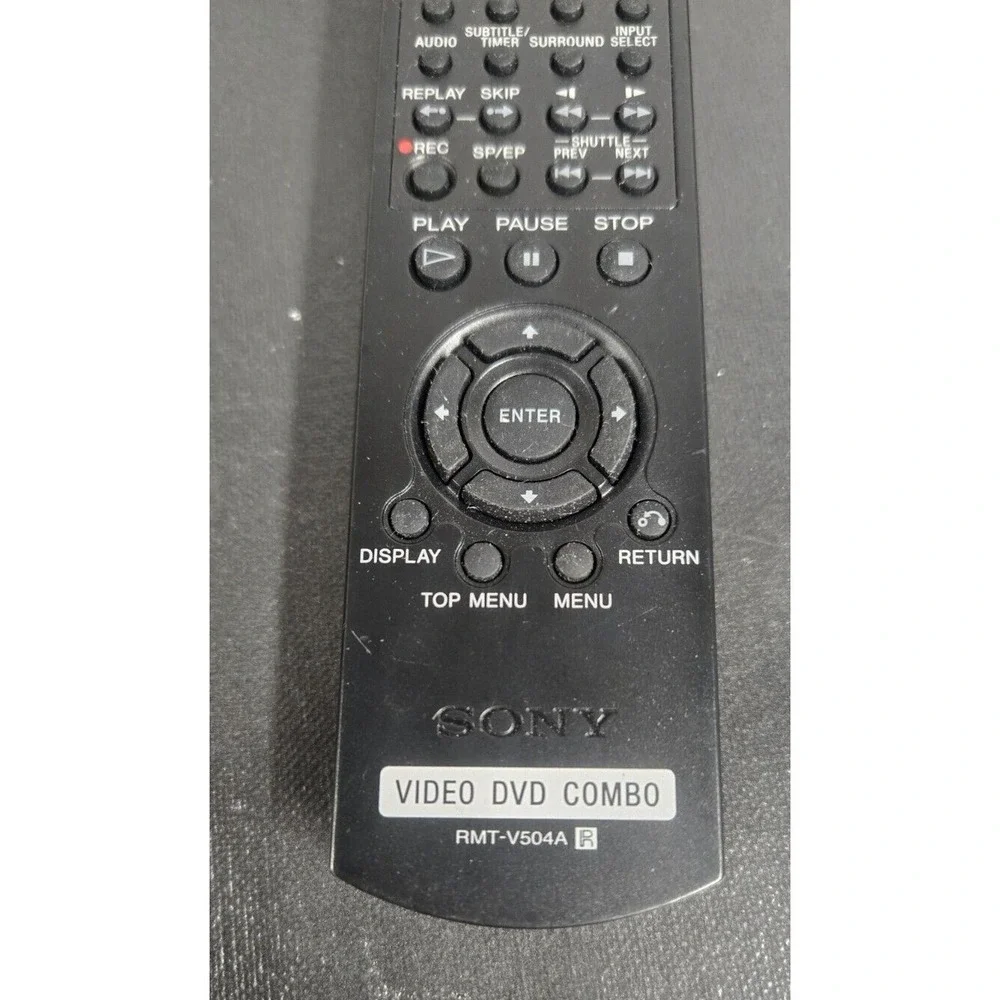 SONY VIDEO DVD COMBO REMOTE CONTROL TESTED & WORKING RMT-V504A REPLACEMENT